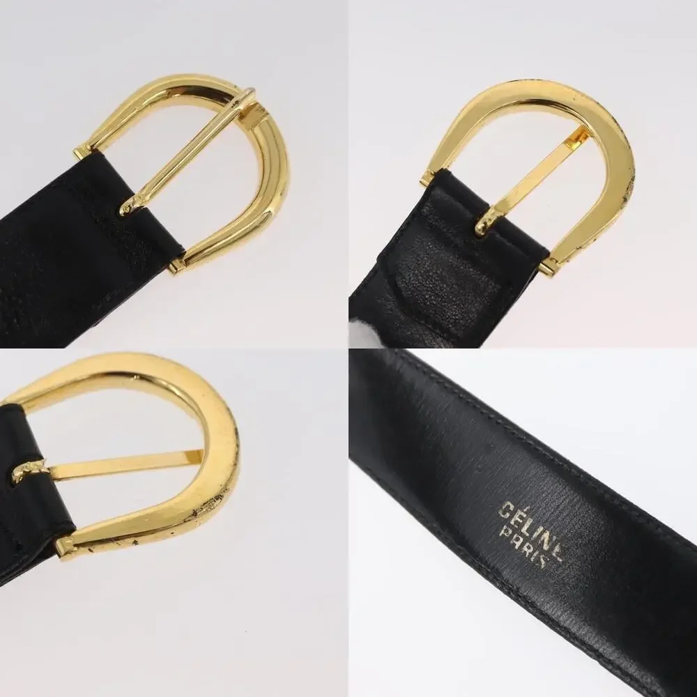 Celine Leather Belt Black